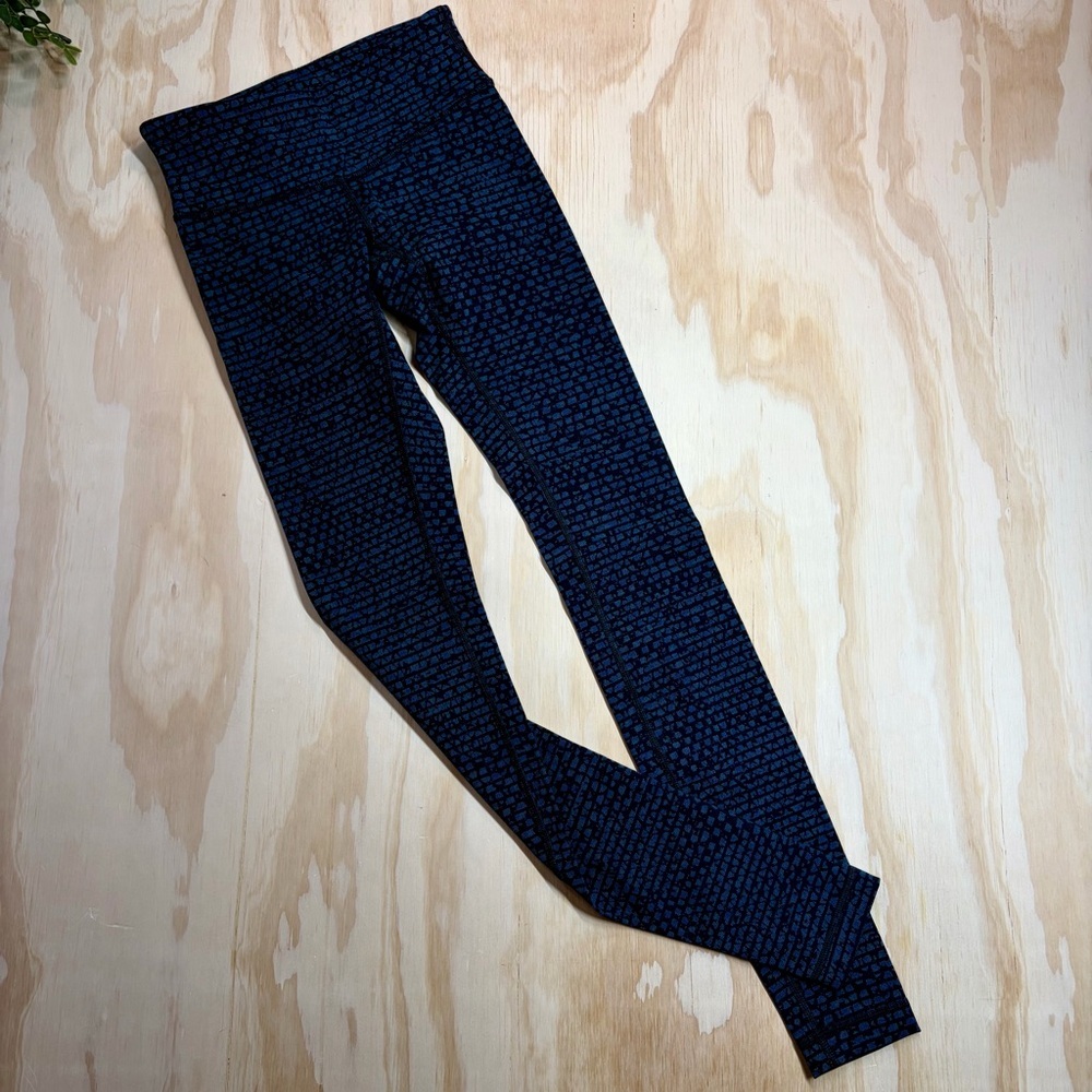 Lululemon 29" Wunder Under III Shatter Weave Teal 2